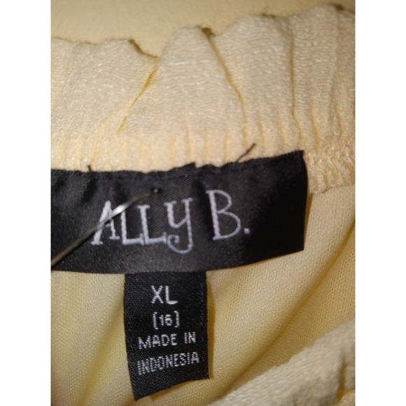 NWT‎ Youth Girls Ally B Yellow Top Shirt W/ Head Band Yellow Lace XL 16 - Picture 11 of 12